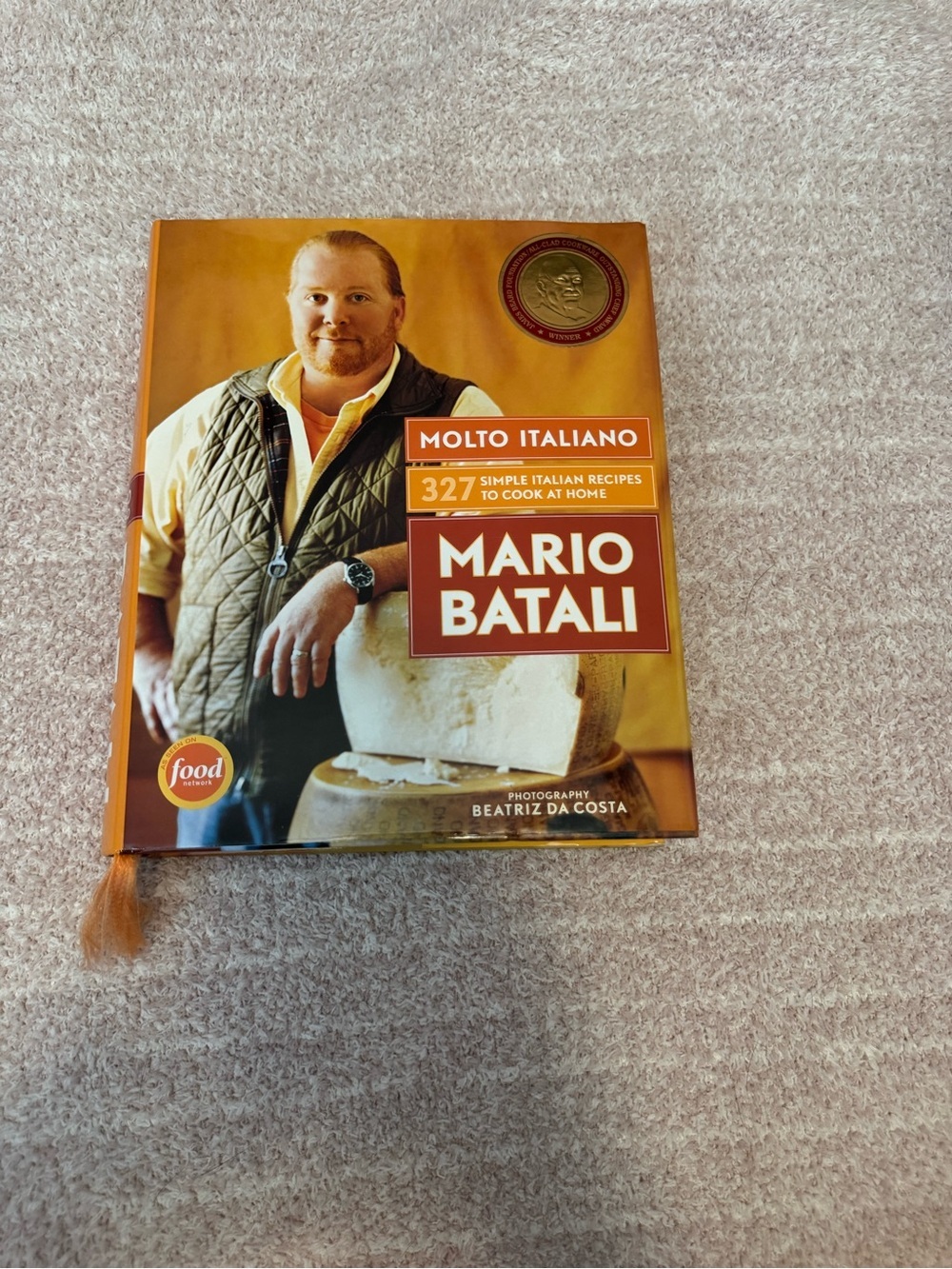 Mario Batali Molto Italiano Cookbook - Orange Cover